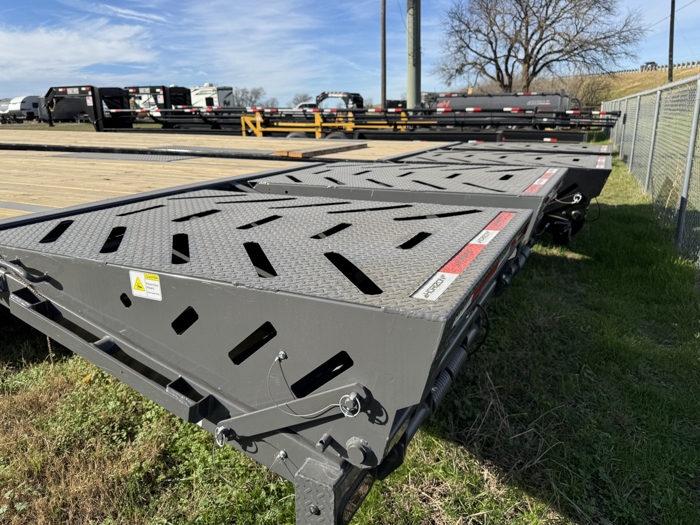 New 2026 Horizon Trailers FTZ 40' Gooseneck Mega Ramps 7k Equipment Trailer