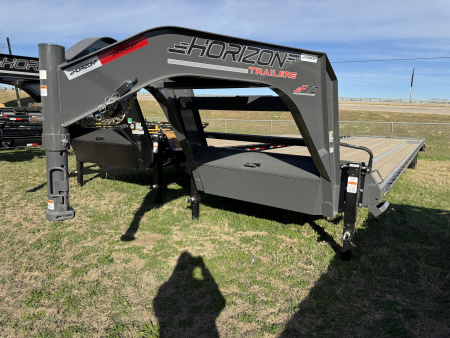 New 2026 Horizon Trailers FTZ 40' Gooseneck Mega Ramps 7k Equipment Trailer