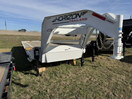 New 2026 Horizon Trailers FTZ 40' Gooseneck Mega Ramps 7k Equipment Trailer