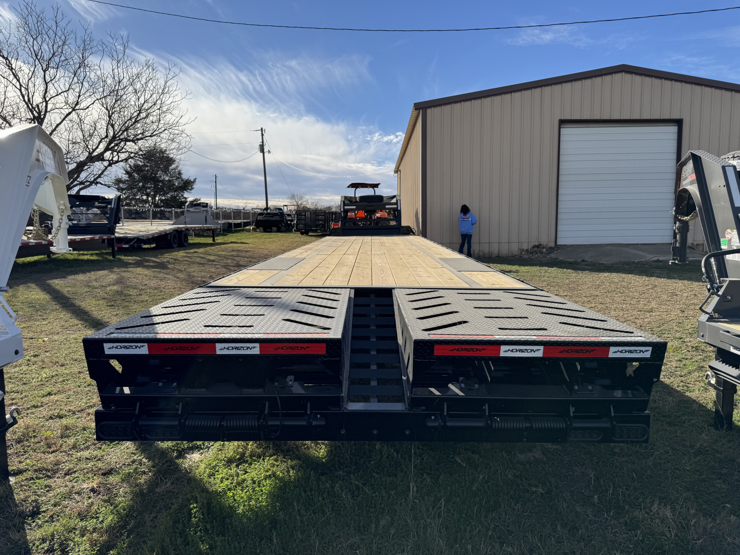 New 2026 Horizon Trailers FTZ 40' Gooseneck Mega Ramps 7k Equipment Trailer