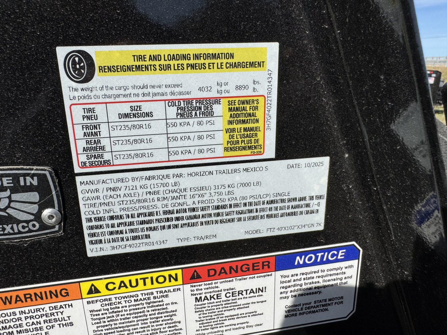 New 2026 Horizon Trailers FTZ 40' Gooseneck Mega Ramps 7k Equipment Trailer