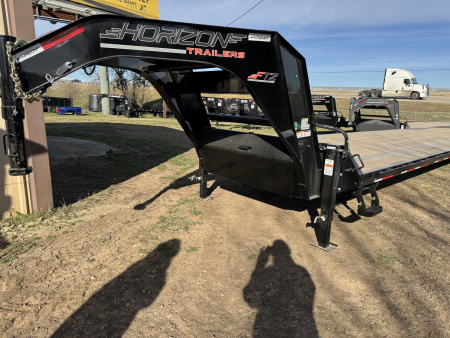 New 2026 Horizon Trailers FTZ 40' Gooseneck Mega Ramps 7k Equipment Trailer