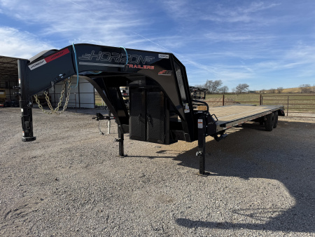 New 2026 Horizon Trailers FTZ 32' Gooseneck Mega Ramps 10K Equipment Trailer