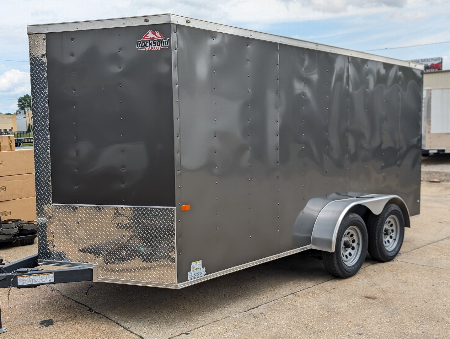 New 2026 Rock Solid Cargo RS7 x 14 Tandem 3.5k Axle Cargo / Enclosed Trailer