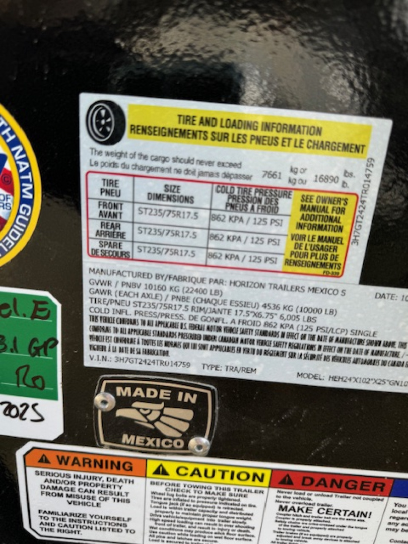 New 2026 Horizon Trailers HEH 24' Gooseneck 10k Equipment Trailer