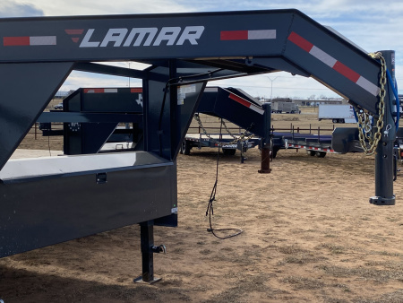 New 2026 Lamar Trailers 102" x 40' Gooseneck Triple Axle 7k Equipment Trailer