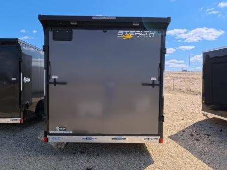New 2026 Stealth Trailers 7.5 x 16 x 7 COBRA Enclosed Cargo with Sidewinder Side Escape Door, Rear Stabilizer Jacks, and 7K GVWR - Charcoal