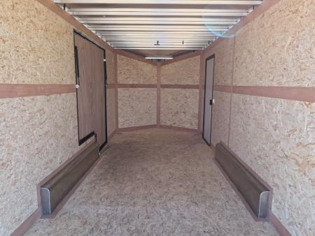 New 2026 Stealth Trailers 7.5 x 16 x 7 COBRA Enclosed Cargo with Sidewinder Side Escape Door, Rear Stabilizer Jacks, and 7K GVWR - Charcoal
