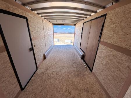 New 2026 Stealth Trailers 7.5 x 16 x 7 COBRA Enclosed Cargo with Sidewinder Side Escape Door, Rear Stabilizer Jacks, and 7K GVWR - Charcoal