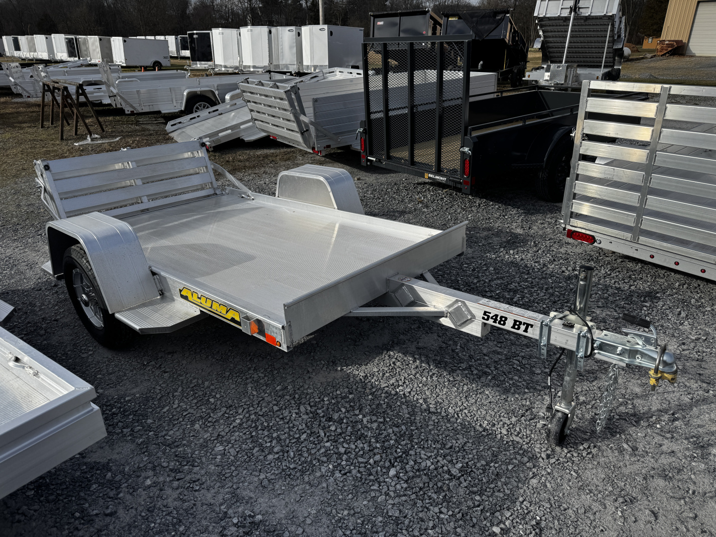 New 2026 Aluma 548S-BT Utility Trailer Bifold Tailgate