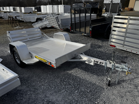 New 2026 Aluma 548S-BT Utility Trailer Bifold Tailgate
