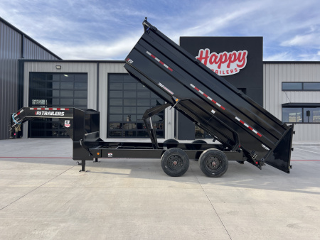 New 2026 PJ 82 x16' GN Tandem Axle HD Low Pro Dump w/ 48  Sides – DE