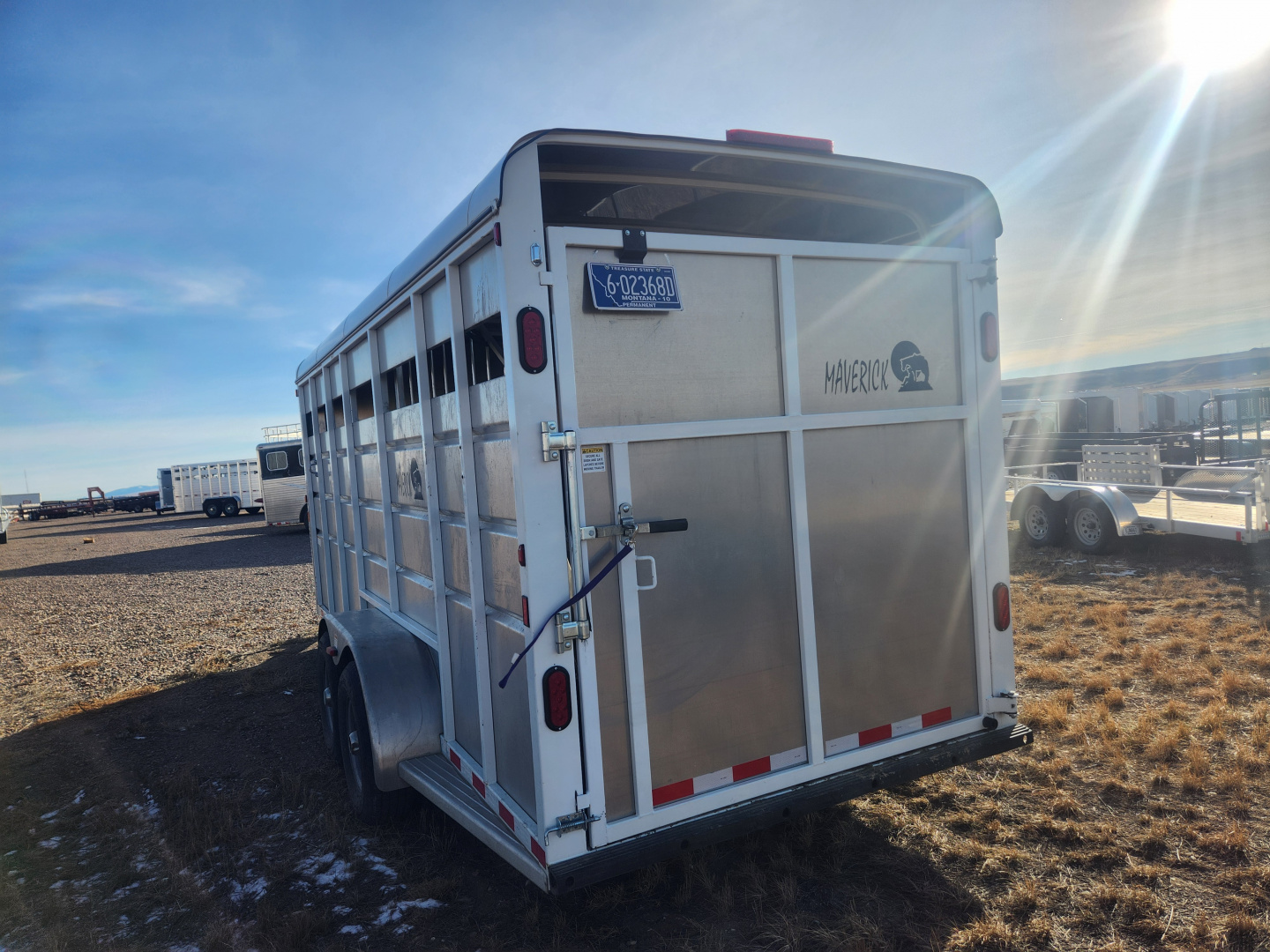 Used 2023 Maverick 4H Slant Trailer 10K