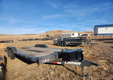Used 2025 Lamar 22' Car Trailer 10K