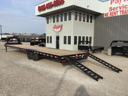 New 2026 PJ 102"x40' GN Low-Pro Flatbed w/ Singles - LS