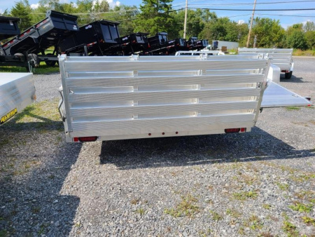 New 2027 Aluma 8114S-R-BT-SR 3 Place ATV w/ BiFold Gate ATV Trailer