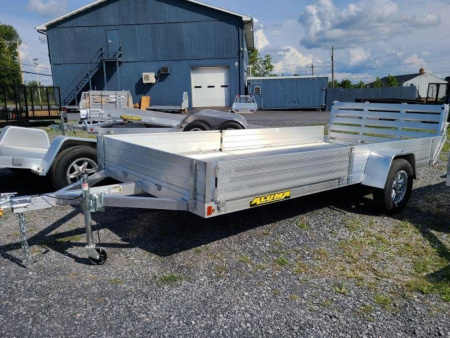 New 2027 Aluma 8114S-R-BT-SR 3 Place ATV w/ BiFold Gate ATV Trailer