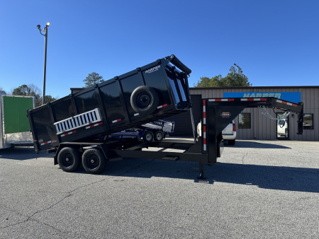 New 2026 PROSPECTOR HD 7X16 16K GOOSENECK DUMP TRAILER WITH 4' WALLS