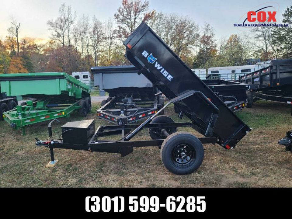 New 2026 BWISE 5 x 8 special dump 5000#LP Dump Trailer