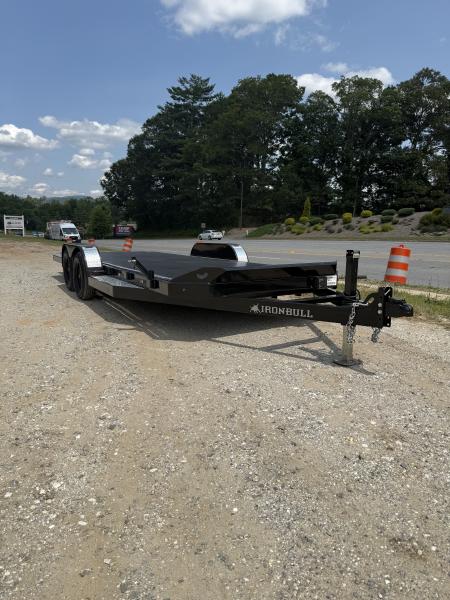 New 2026 Iron Bull TRB8320032 Car Hauler / 83" Wide x 20' Long / Gravity Tilt Car Hauler / 2-3500# Electric Brake Axles / Diamond Plate Steel Floor