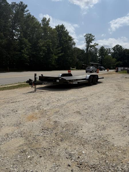 New 2026 Iron Bull TRB8320032 Car Hauler / 83" Wide x 20' Long / Gravity Tilt Car Hauler / 2-3500# Electric Brake Axles / Diamond Plate Steel Floor