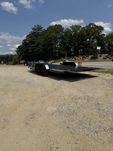 New 2026 Iron Bull TRB8320032 Car Hauler / 83" Wide x 20' Long / Gravity Tilt Car Hauler / 2-3500# Electric Brake Axles / Diamond Plate Steel Floor