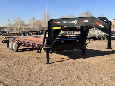 New 2026 Diamond T 8.5-25 Gooseneck Deckover Equipment Hauler 16K GVWR
