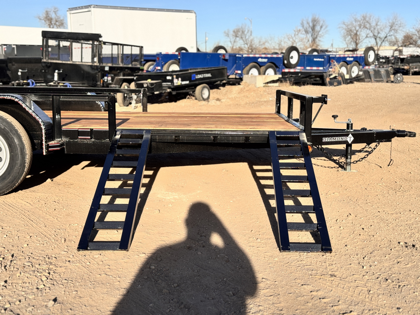 New 2026 Diamond T 7-16 Tandem Axle Ramp Gate Utility W/ ATV Ramps 7K GVWR