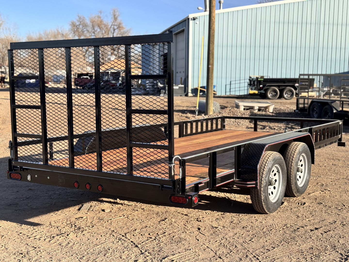 New 2026 Diamond T 7-16 Tandem Axle Ramp Gate Utility W/ ATV Ramps 7K GVWR