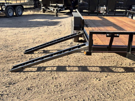 New 2026 Diamond T 7-16 Tandem Axle Ramp Gate Utility W/ ATV Ramps 7K GVWR