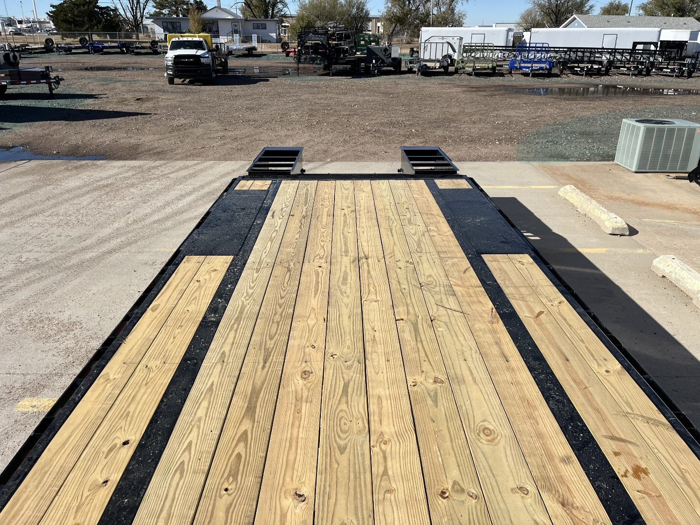 New 2026 PJ Trailers 25' X 102" Flatdeck 5' Dovetail With Ramps Flatbed Trailer