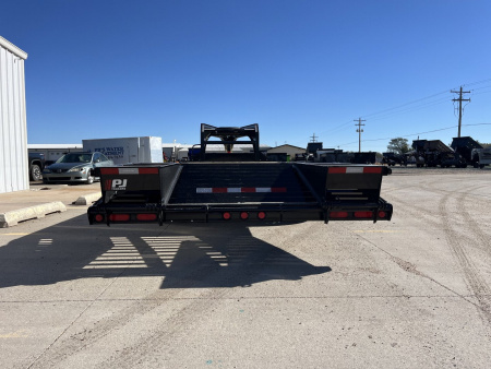 New 2026 PJ Trailers 25' X 102" Flatdeck 5' Dovetail With Ramps Flatbed Trailer