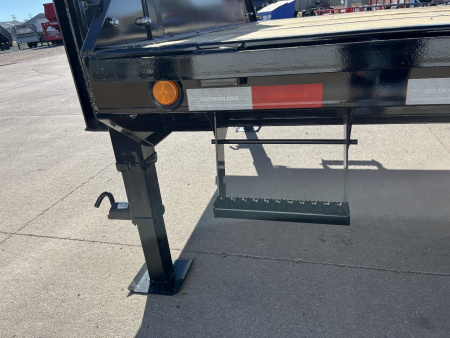 New 2026 PJ Trailers 25' X 102" Flatdeck 5' Dovetail With Ramps Flatbed Trailer