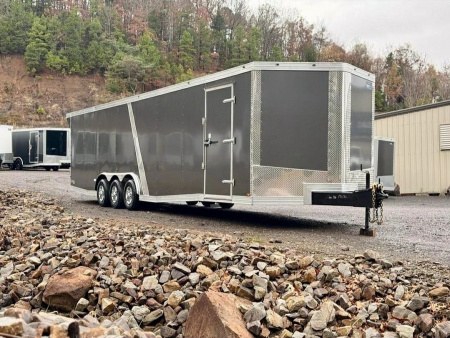 New 2026 GRACE PRO 8.5X32FT ENCLOSED TRAILER 6FT 6 INTERIOR HEIGHT TRIPLE 5200LB AXLES