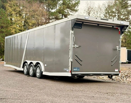 New 2026 GRACE PRO 8.5X32FT ENCLOSED TRAILER 6FT 6 INTERIOR HEIGHT TRIPLE 5200LB AXLES