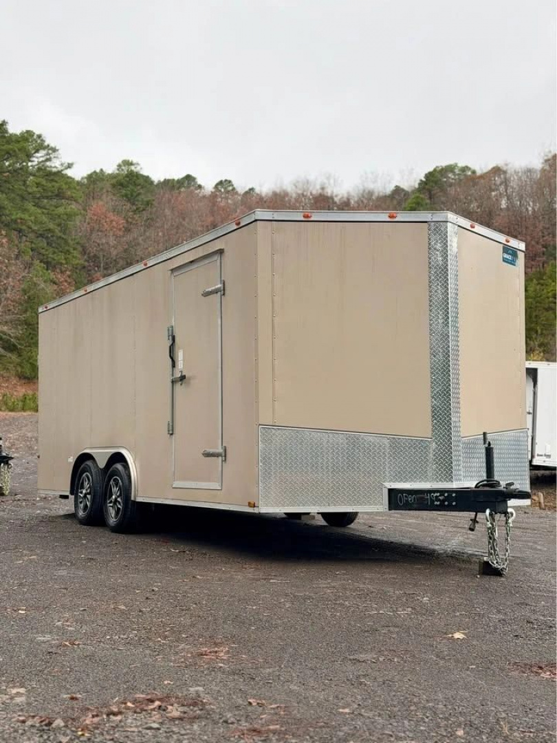 Used 2024 GRACE PRO 8.5X18FT V-NOSE ENCLOSED TRAILER