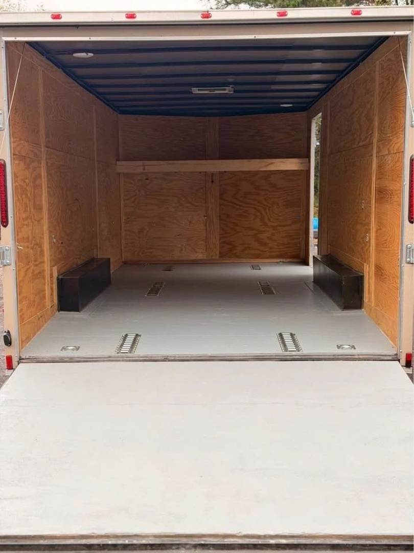 Used 2024 GRACE PRO 8.5X18FT V-NOSE ENCLOSED TRAILER