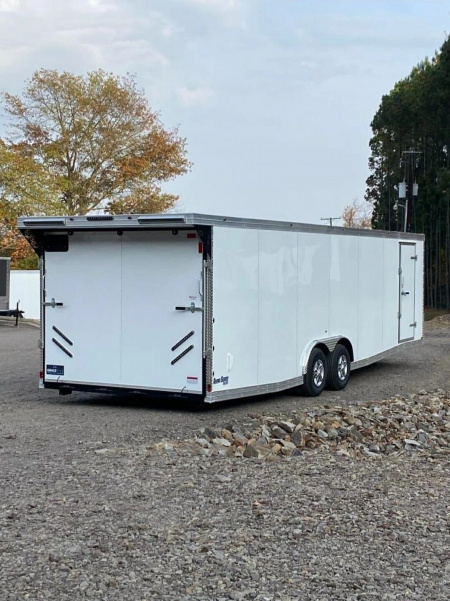 New 2026 GRACE PRO 8.5X26FT V-NOSE ENCLOSED TRAILER 6FT6 INTERIOR 5200LB AXLES