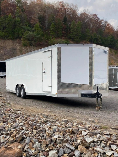 New 2026 GRACE PRO 8.5X26FT V-NOSE ENCLOSED TRAILER 6FT6 INTERIOR 5200LB AXLES