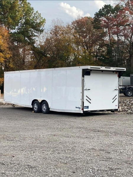 New 2026 GRACE PRO 8.5X26FT V-NOSE ENCLOSED TRAILER 6FT6 INTERIOR 5200LB AXLES