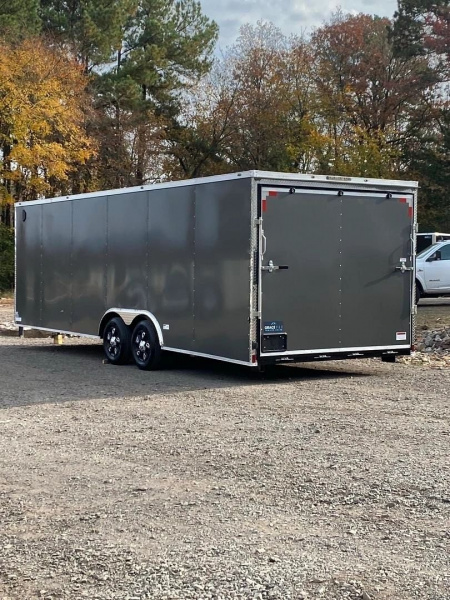 New 2026 GRACE PRO 8.5X24FT V-NOSE ENCLOSED TRAILER 6FT6 INTERIOR HEIGHT 3500LB AXLES