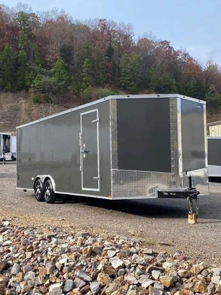 New 2026 GRACE PRO 8.5X24FT V-NOSE ENCLOSED TRAILER 6FT6 INTERIOR HEIGHT 3500LB AXLES