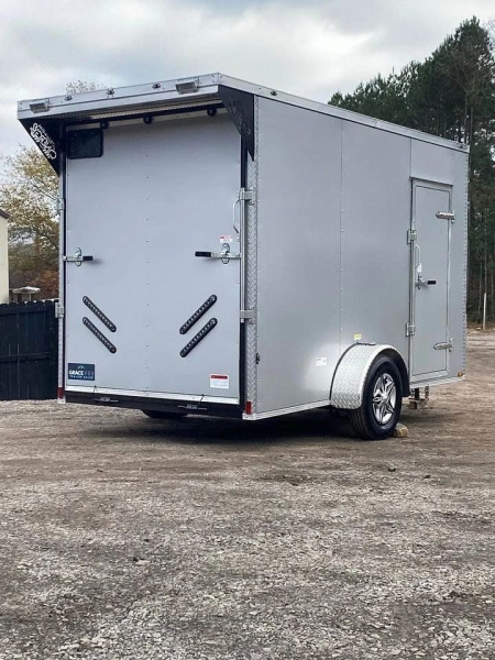 New 2026 GRACE PRO 6X12X7FT ENCLOSED TRAILER 3500LB SINGLE AXLE 7FT INTERIOR HEIGHT