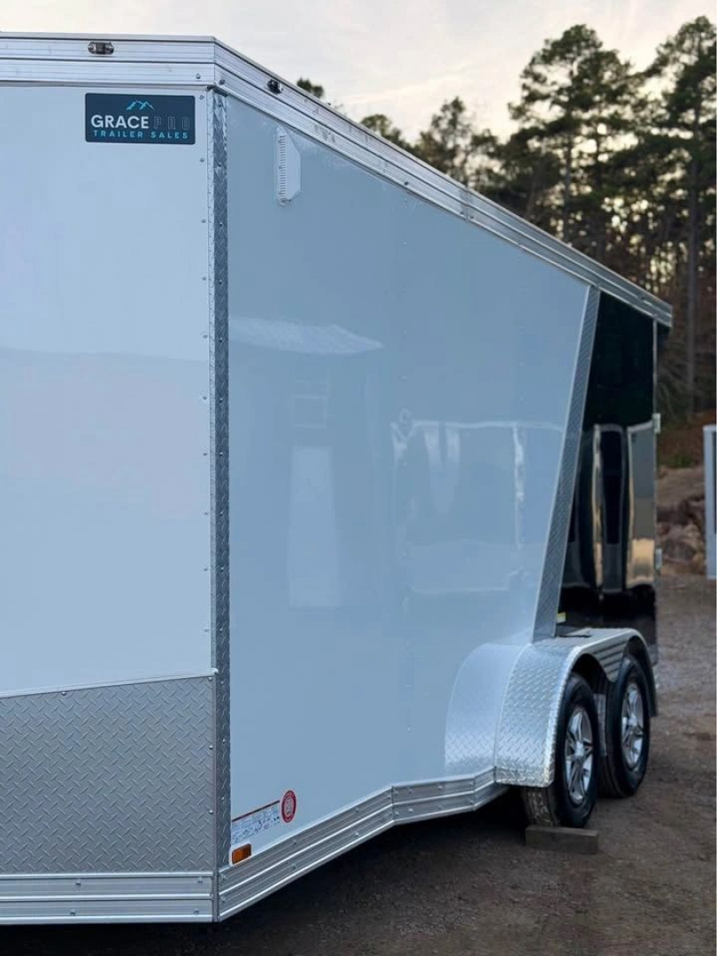 New 2026 GRACE PRO 7X16FT ENCLOSED TRAILER 7FT INTERIOR TANDEM 3500LB AXLES