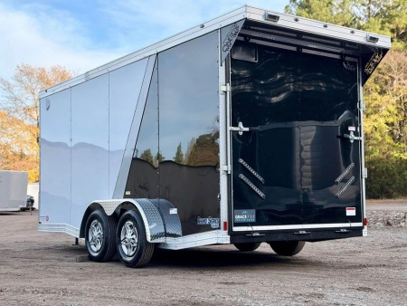 New 2026 GRACE PRO 7X16FT ENCLOSED TRAILER 7FT INTERIOR TANDEM 3500LB AXLES