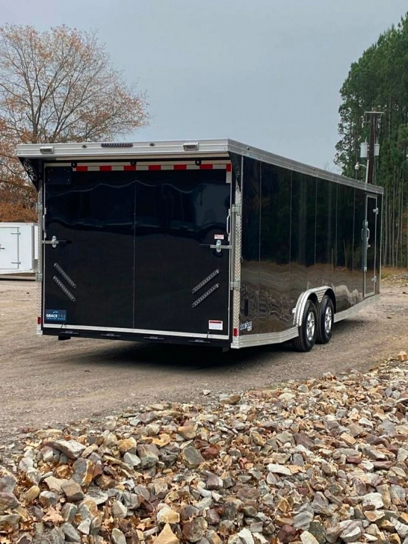 New 2026 GRACE PRO 8.5X26FT V-NOSE ENCLOSED TRAILER 6FT6 INTERIOR HEIGHT 5200LB AXLES
