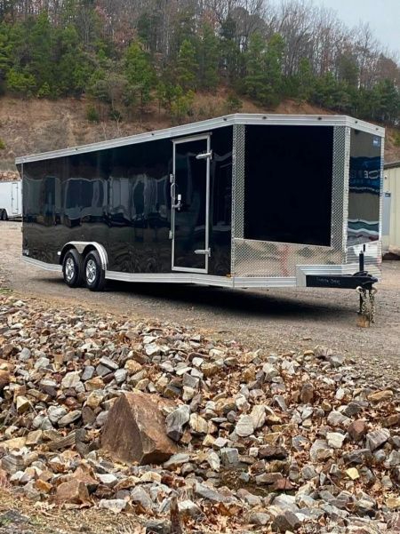 New 2026 GRACE PRO 8.5X26FT V-NOSE ENCLOSED TRAILER 6FT6 INTERIOR HEIGHT 5200LB AXLES