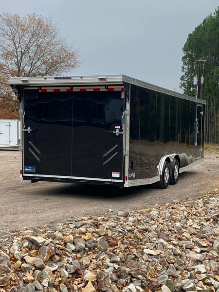 New 2026 GRACE PRO 8.5X26FT V-NOSE ENCLOSED TRAILER 6FT6 INTERIOR HEIGHT 5200LB AXLES