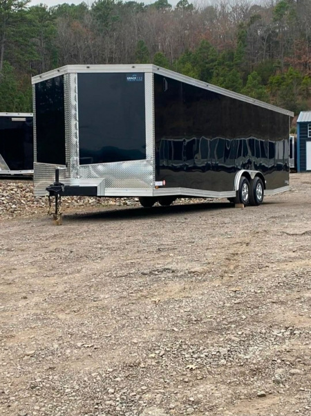 New 2026 GRACE PRO 8.5X26FT V-NOSE ENCLOSED TRAILER 6FT6 INTERIOR HEIGHT 5200LB AXLES