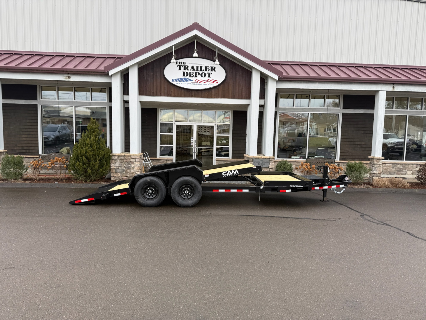 New CAM Superline 7' x 20' Split Tilt Trailer 15.4K